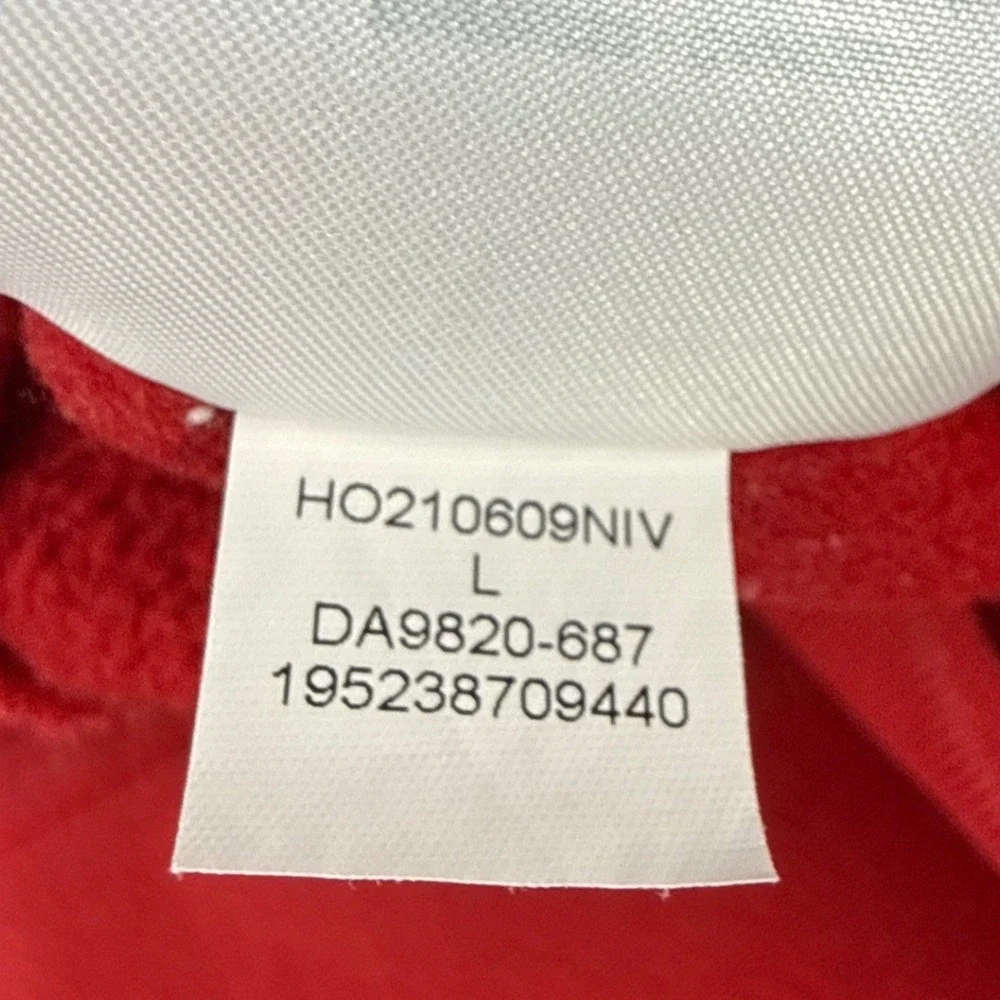 Jordan Sweatpants Mens Large Red Jumpman Fleece Joggers EUC